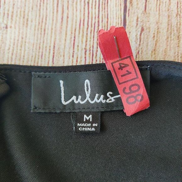 Lulus ruched double V chiffon floor length gown sz M - Picture 11 of 12